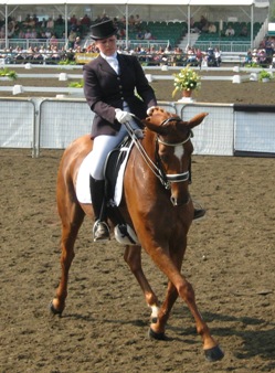 Kate and Darling warming up at 2009 Nationals